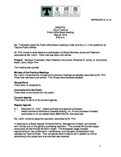 Electric Service Application Tacoma Public Utilities