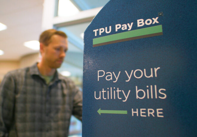 Picture of a man at a TPU Paybox