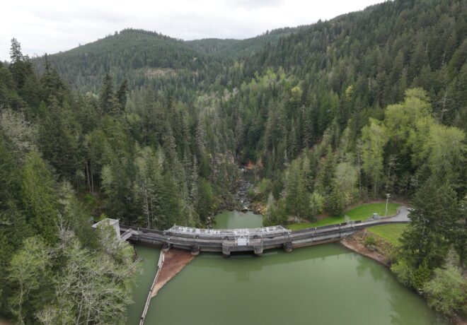 Nisqually River Project - View from above Alder Dam