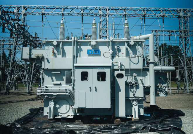 A transformer at the Pearl Substation