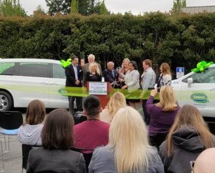 Pierce Transit, Tacoma Public Utilities roll out South Sound’s first electric vanpools