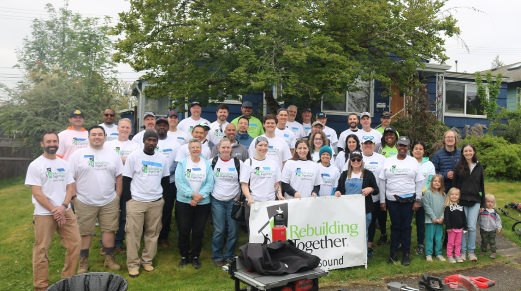 Community Involvement team photo of Rebuilding Together South Sound