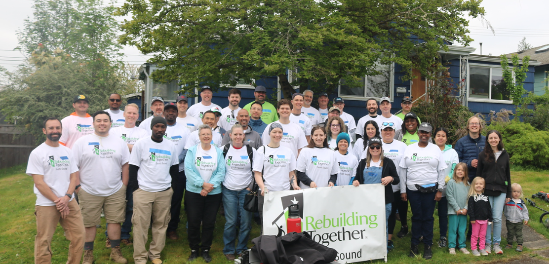 Community Involvement team photo of Rebuilding Together South Sound