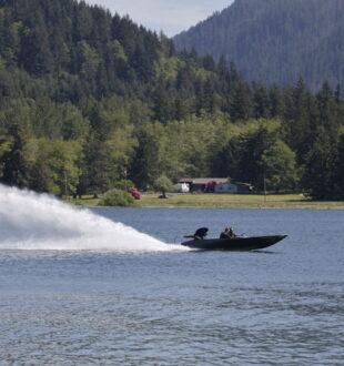 Boat in Alder Lake
