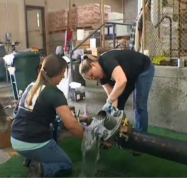 Women’s water tapping team highlighted on KING5