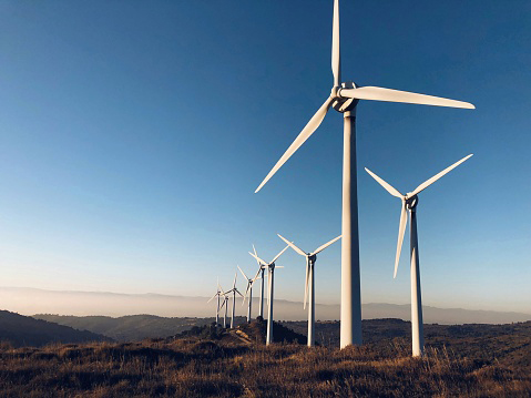 An image of a wind farm